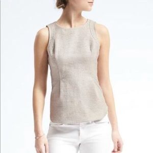Banana Republic Shimmery Peplum Top, Size 6